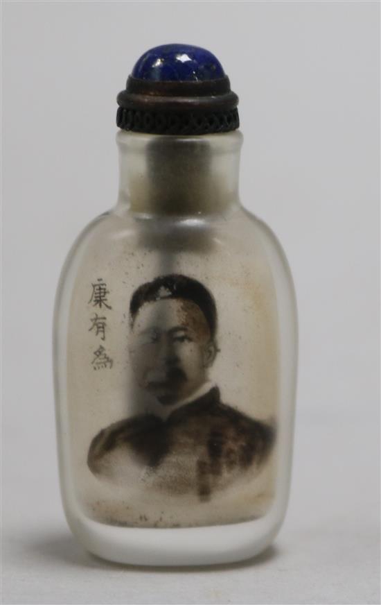 A Chinese inside painted glass snuff bottle, early 20th century
